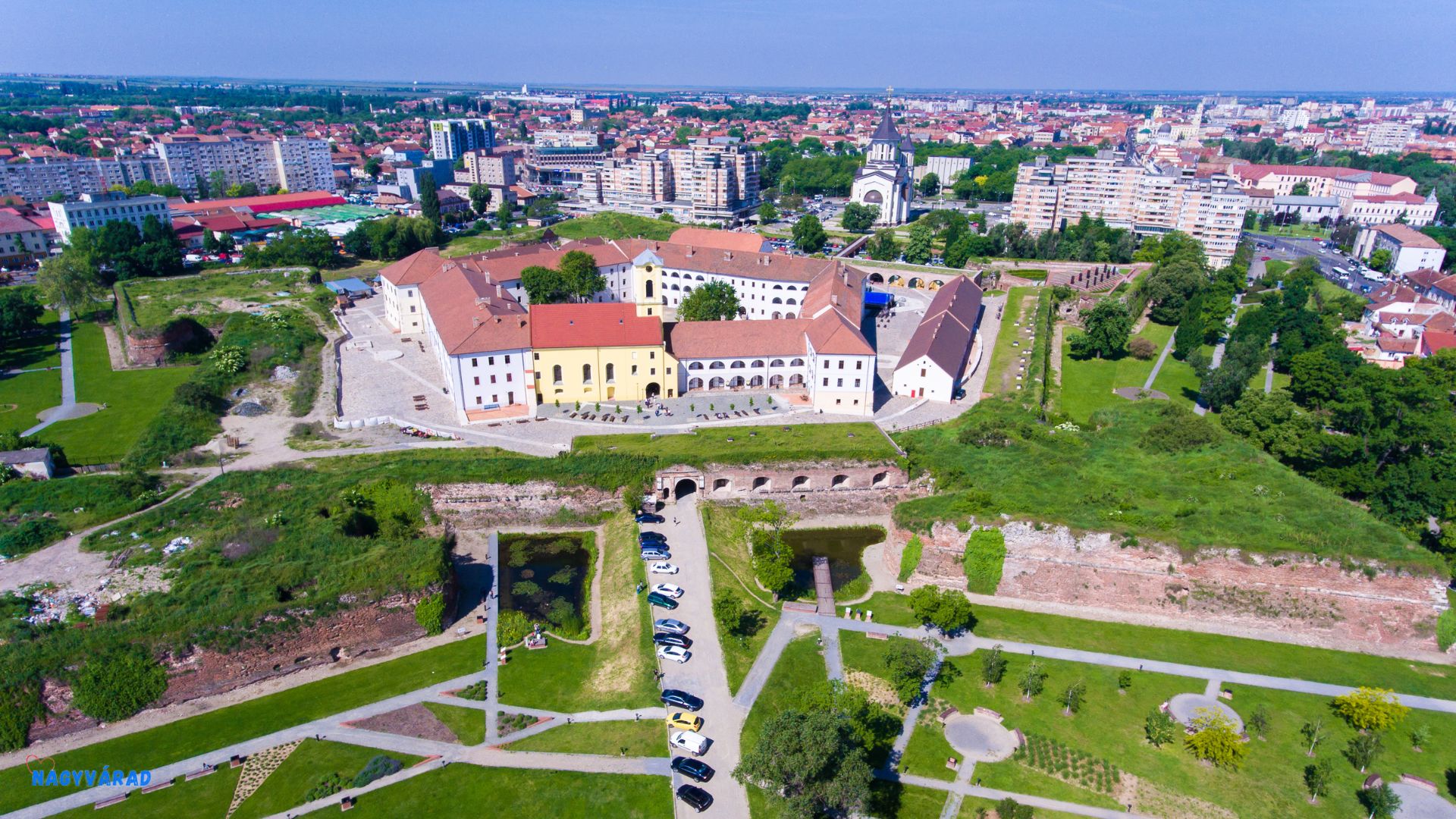 Nagyváradi középkori vár - légifelvétel
